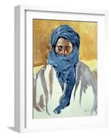 Tuareg Tribesman, Timbuctoo, 1991-Tilly Willis-Framed Giclee Print