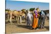 Tuaregs at the animal market, Agadez, Niger-Michael Runkel-Stretched Canvas
