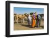 Tuaregs at the animal market, Agadez, Niger-Michael Runkel-Framed Photographic Print