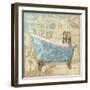 Tub Damask 1-Diane Stimson-Framed Art Print