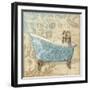 Tub Damask 1-Diane Stimson-Framed Art Print