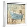 Tub Damask 1-Diane Stimson-Framed Art Print