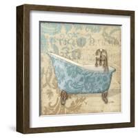 Tub Damask 1-Diane Stimson-Framed Art Print