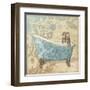 Tub Damask 1-Diane Stimson-Framed Art Print