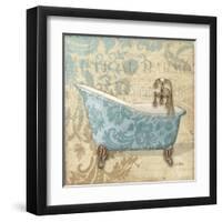 Tub Damask 1-Diane Stimson-Framed Art Print