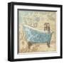 Tub Damask 1-Diane Stimson-Framed Art Print