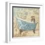 Tub Damask 1-Diane Stimson-Framed Art Print