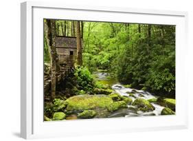 Tub Mill, Roaring Fork Creek, Great Smoky Mountains National Park, Tennessee, USA-null-Framed Photographic Print