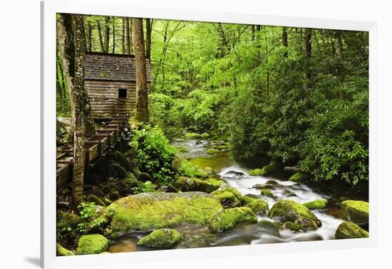 Tub Mill, Roaring Fork Creek, Great Smoky Mountains National Park, Tennessee, USA-null-Framed Photographic Print