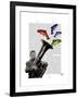 Tuba and Fish-Fab Funky-Framed Art Print