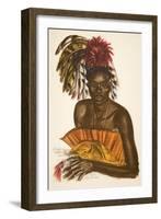 Tuba, Chef Matchaga (Niangara (Haut Ouelle), from Dessins Et Peintures D'afrique, Executes Au Cours-Alexander Yakovlev-Framed Giclee Print