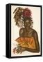Tuba, Chef Matchaga (Niangara (Haut Ouelle), from Dessins Et Peintures D'afrique, Executes Au Cours-Alexander Yakovlev-Framed Stretched Canvas