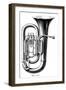 Tuba on its Own-null-Framed Art Print