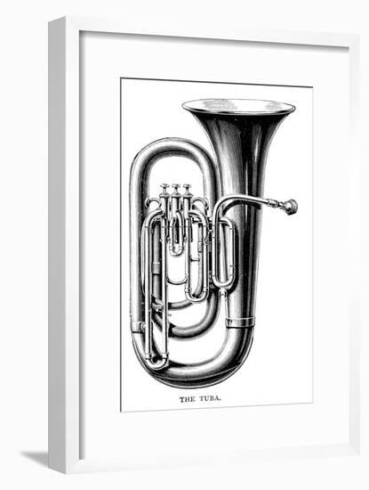 Tuba on its Own-null-Framed Art Print