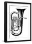 Tuba on its Own-null-Framed Art Print