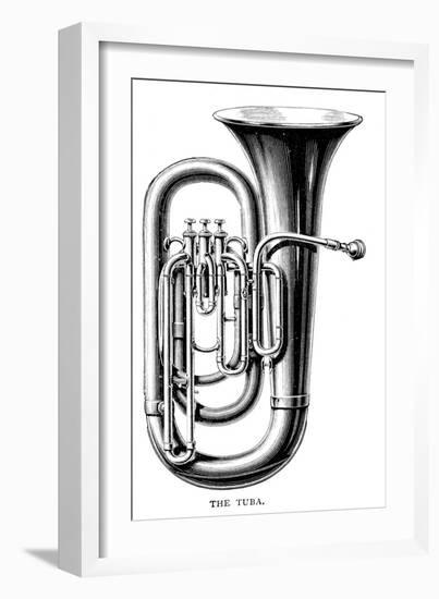 Tuba on its Own-null-Framed Art Print