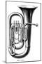 Tuba on its Own-null-Mounted Art Print