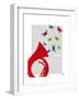 Tuba with Butterflies-Fab Funky-Framed Art Print