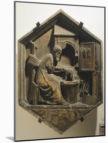 Tubalkain, the First Blacksmith Artisan Working Copper and Iron-Andrea Pisano-Mounted Giclee Print