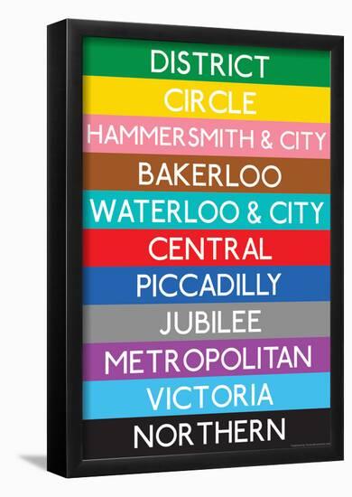 Tube Lines-null-Framed Poster