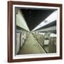 Tube Train Standing at Blackhorse Road Station on the Victoria Line, London, 1974-Michael Walters-Framed Photographic Print