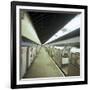 Tube Train Standing at Blackhorse Road Station on the Victoria Line, London, 1974-Michael Walters-Framed Photographic Print