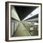 Tube Train Standing at Blackhorse Road Station on the Victoria Line, London, 1974-Michael Walters-Framed Photographic Print