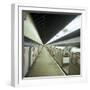 Tube Train Standing at Blackhorse Road Station on the Victoria Line, London, 1974-Michael Walters-Framed Photographic Print