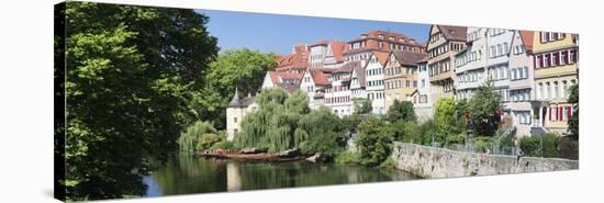 Tubingen Altstadt and Holderlinturm Tower by the Neckar River-Markus Lange-Stretched Canvas