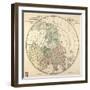 Tubula Geographica, Hemisphaerii Borealis, 1762-I.C. Rhode-Framed Premium Giclee Print