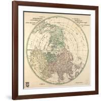 Tubula Geographica, Hemisphaerii Borealis, 1762-I.C. Rhode-Framed Giclee Print