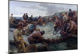 Tucking a School of Pilchards, 1897-Percy Robert Craft-Mounted Giclee Print