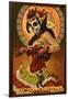 Tucson, Arizona - Day of the Dead Marionette-Lantern Press-Framed Art Print