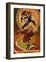 Tucson, Arizona - Day of the Dead Marionette-Lantern Press-Framed Art Print