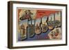 Tucson, Arizona - Large Letter Scenes-Lantern Press-Framed Art Print