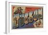 Tucson, Arizona - Large Letter Scenes-Lantern Press-Framed Art Print