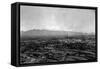 Tucson, Arizona - Panoramic View of City-Lantern Press-Framed Stretched Canvas
