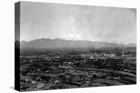 Tucson, Arizona - Panoramic View of City-Lantern Press-Stretched Canvas