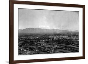 Tucson, Arizona - Panoramic View of City-Lantern Press-Framed Art Print