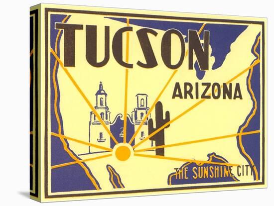 Tucson, Arizona, Poster Style-null-Stretched Canvas