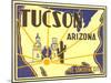 Tucson, Arizona, Poster Style-null-Mounted Art Print