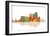 Tucson Arizona Skyline 1-Marlene Watson-Framed Giclee Print