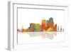 Tucson Arizona Skyline 1-Marlene Watson-Framed Giclee Print