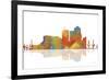 Tucson Arizona Skyline 1-Marlene Watson-Framed Giclee Print