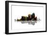 Tucson Arizona Skyline BW 1-Marlene Watson-Framed Giclee Print