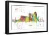 Tucson Arizona Skyline MCLR 1-Marlene Watson-Framed Premium Giclee Print