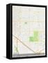 Tucson, United States of America Map-null-Framed Stretched Canvas