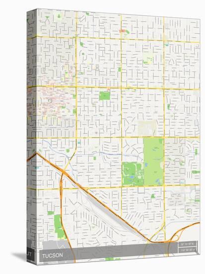 Tucson, United States of America Map-null-Stretched Canvas