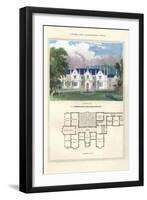 Tudor Hall Elizabethan Style-Richard Brown-Framed Art Print