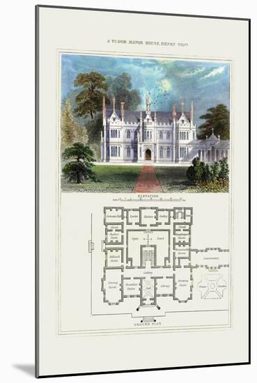 Tudor Manor House, Henry VIII-Richard Brown-Mounted Art Print